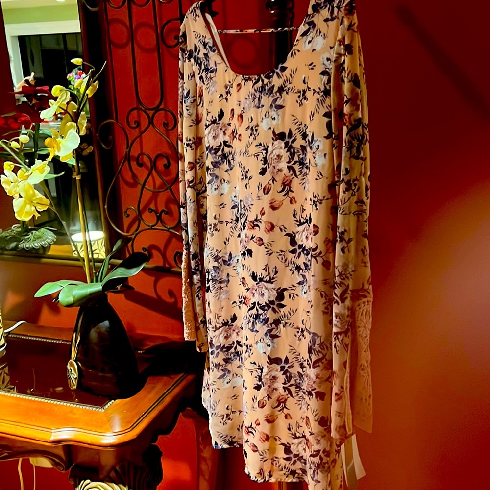 Speechless L Flower Print Dress